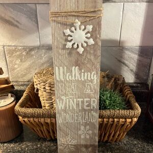 Winter Wonderland Wooden Sign